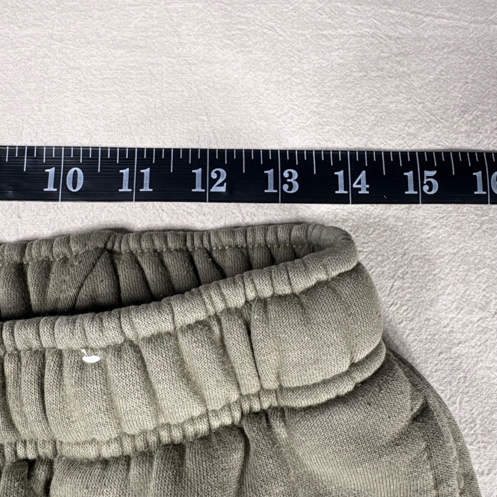 FLX Womens Olive Green Fleece Jogger Sweatpants High Waisted Size Medium - Picture 6 of 7